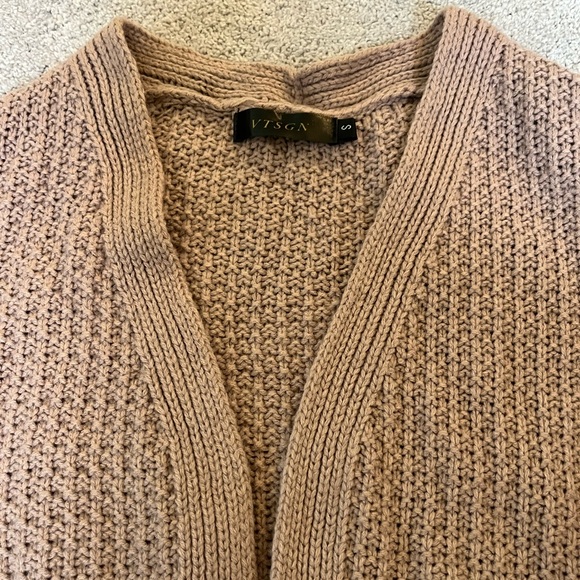 Blush Open Chunky Knit Cardigan - Picture 5 of 6